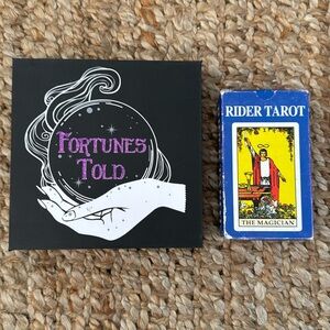 TAROT CARDS FORTUNES TOLD CANVAS STANDING ART FRAME